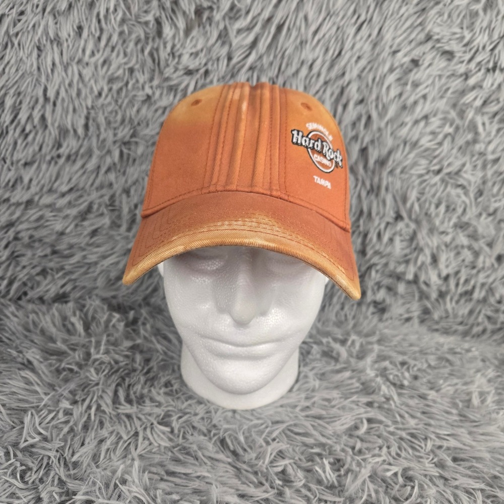 Hard Rock Hotel Baseball Cap Unisex OSFA Orange Seminole Hard Rock Tampa Florida